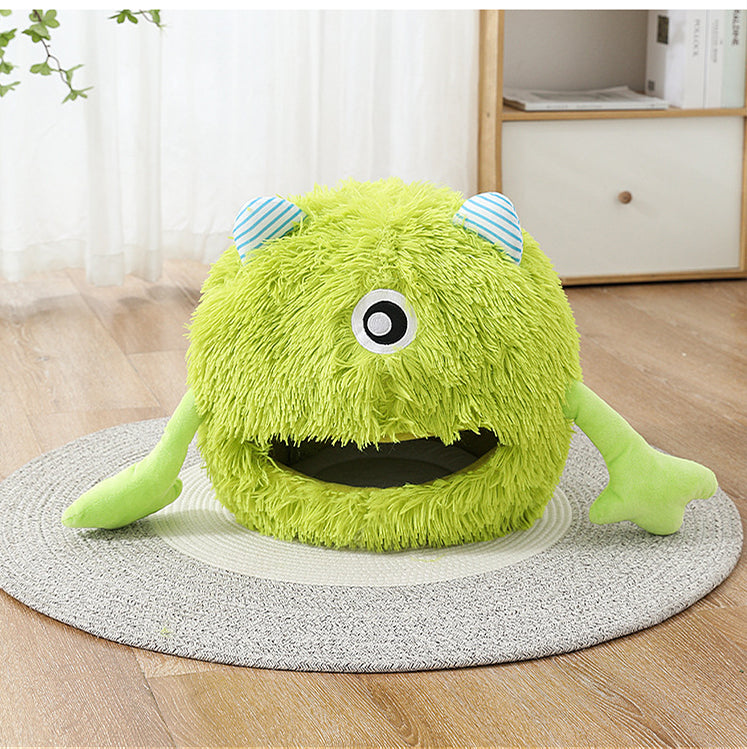 Calming Plush Cat Bed